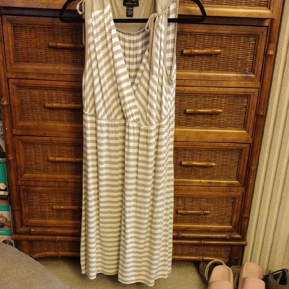 Striped Sleeveless Dress